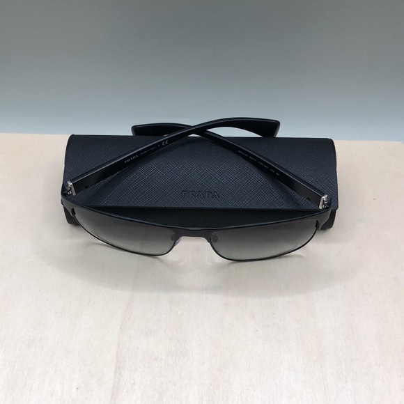 Prada SPR 510 Sunglasses Rectangular Logo Polzarized Italy Authentic - Picture 2 of 12